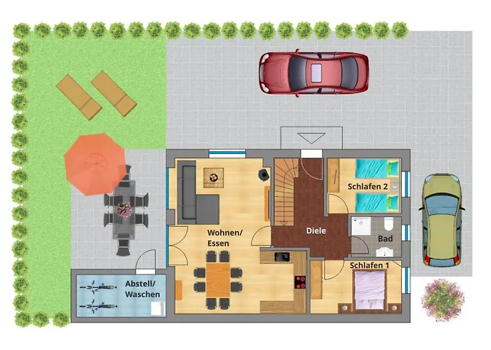 In Mit Grosser Terrasse By Interhome * 布尔哈沃